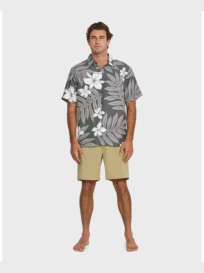 Мужская гавайская рубашка Shonan Quiksilver Waterman — изображение 8 из 8, белый