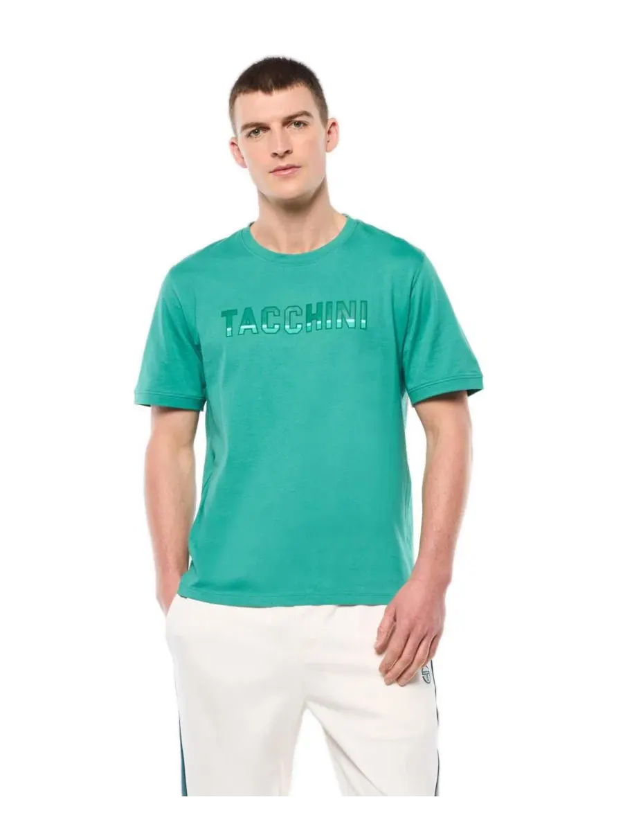 Мужская футболка с принтом Strisce Sergio Tacchini — изображение 1 из 5, зеленый