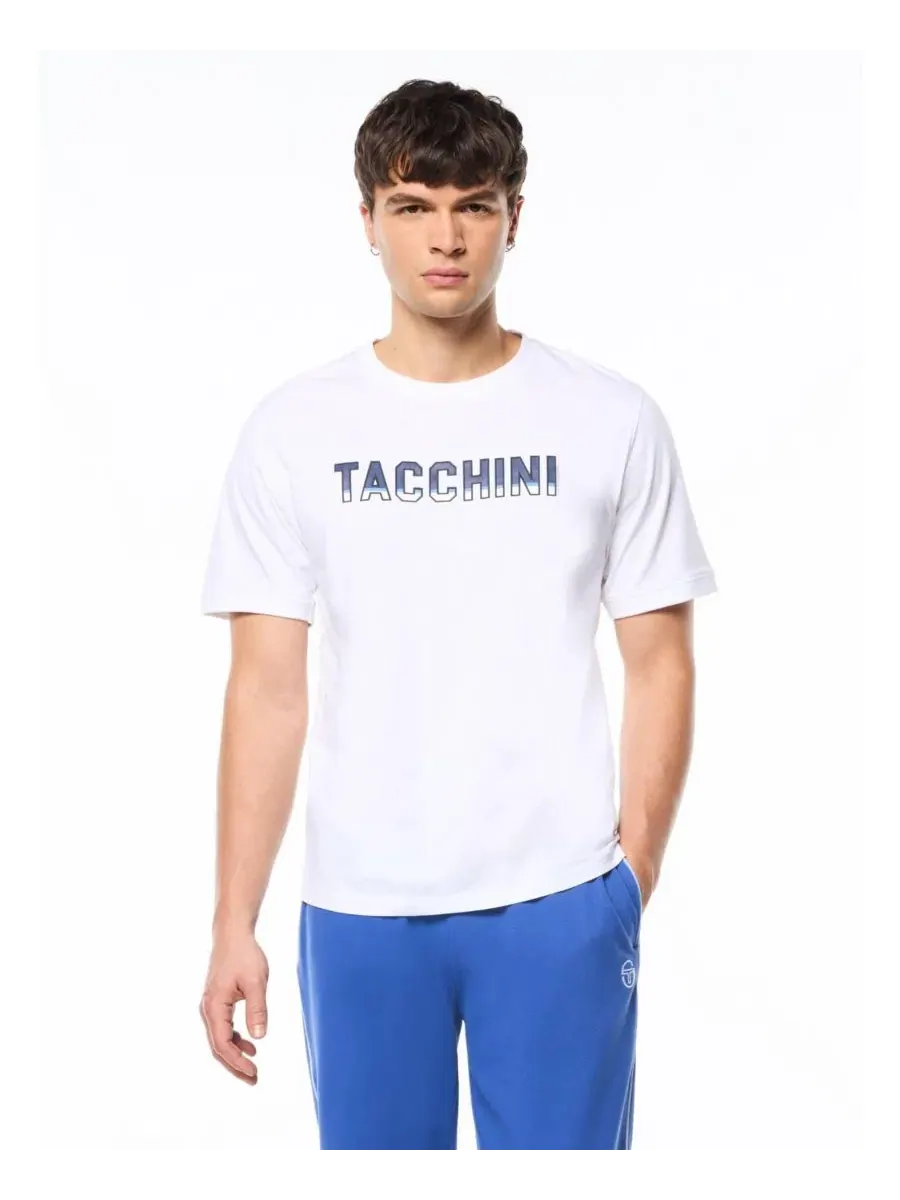 Футболка с принтом Strisce Sergio Tacchini — изображение 1 из 5, белый