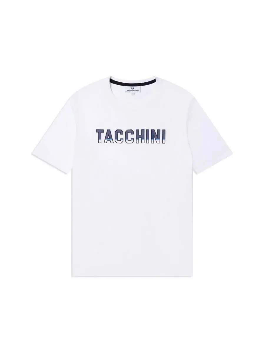 Футболка с принтом Strisce Sergio Tacchini — изображение 5 из 5, белый