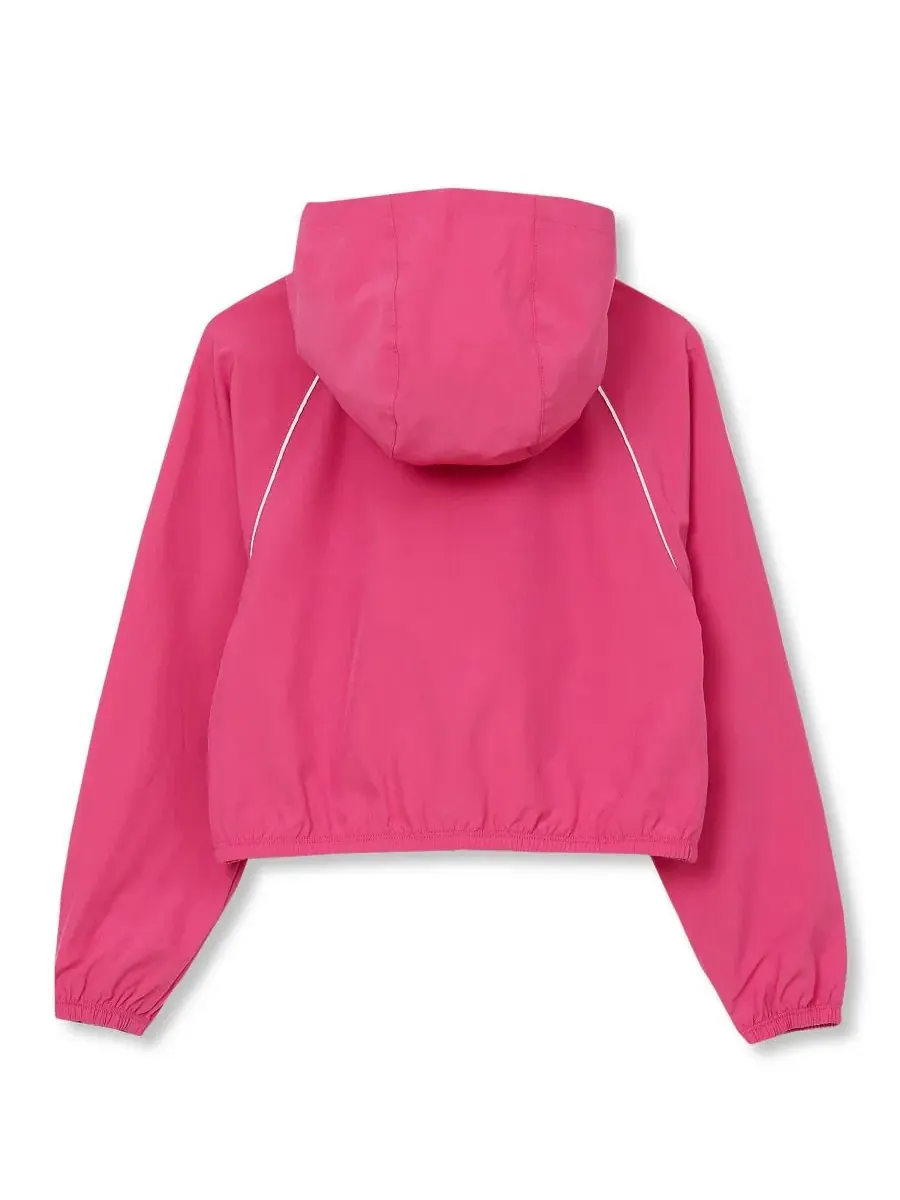Детская спортивная куртка с длинным рукавом и капюшоном, модель Girls Active Long Sleeve Hooded — изображение 2 из 3