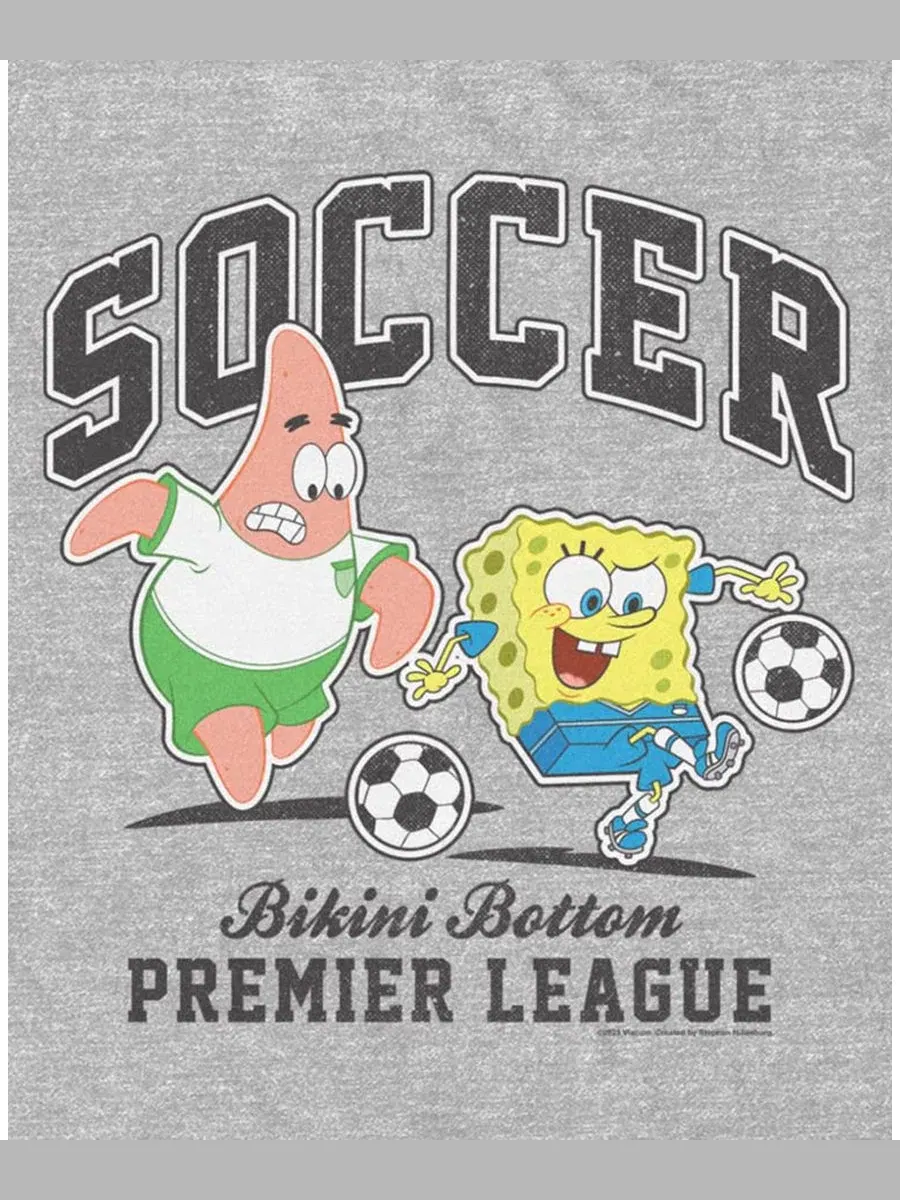 Футболка с графическим принтом Sponge Bob Soccer Fifth Sun — изображение 3 из 3, серый