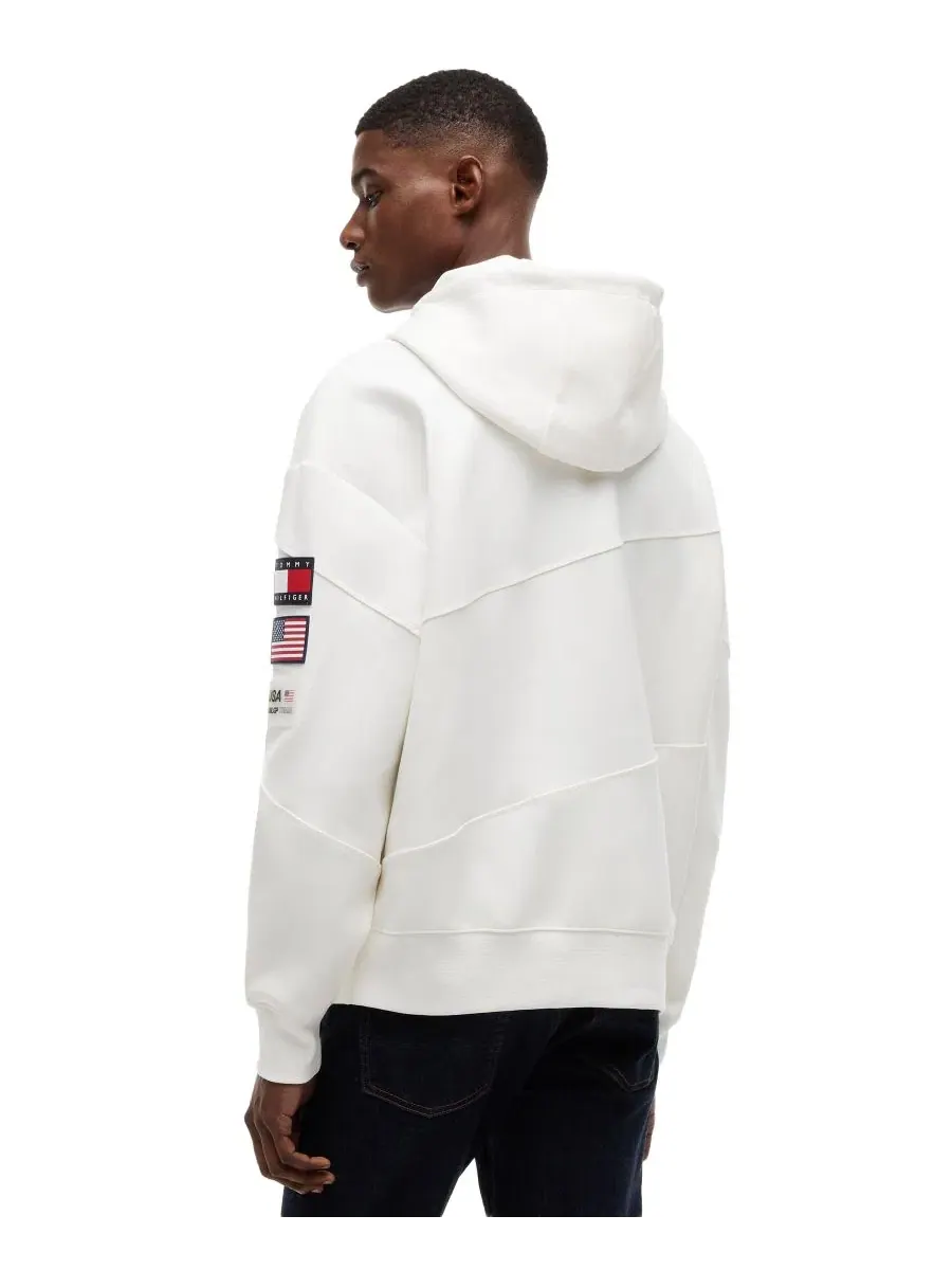 Худи с капюшоном, свободного кроя Stealth Tommy Hilfiger — изображение 4 из 4, экру