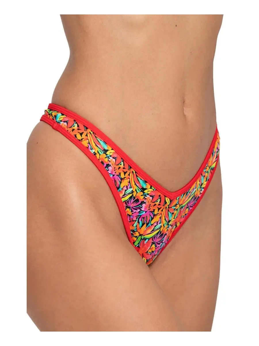 Плавки бикини с V-образным вырезом Bright Swimwear — изображение 1 из 5, оранжевый