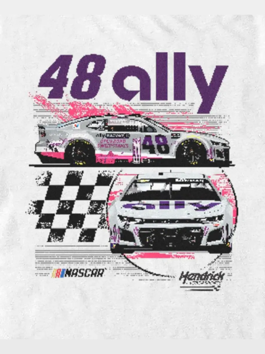 Футболка с графическим принтом Racing Hendrick Motorsports Fifth Sun — изображение 3 из 3, белый