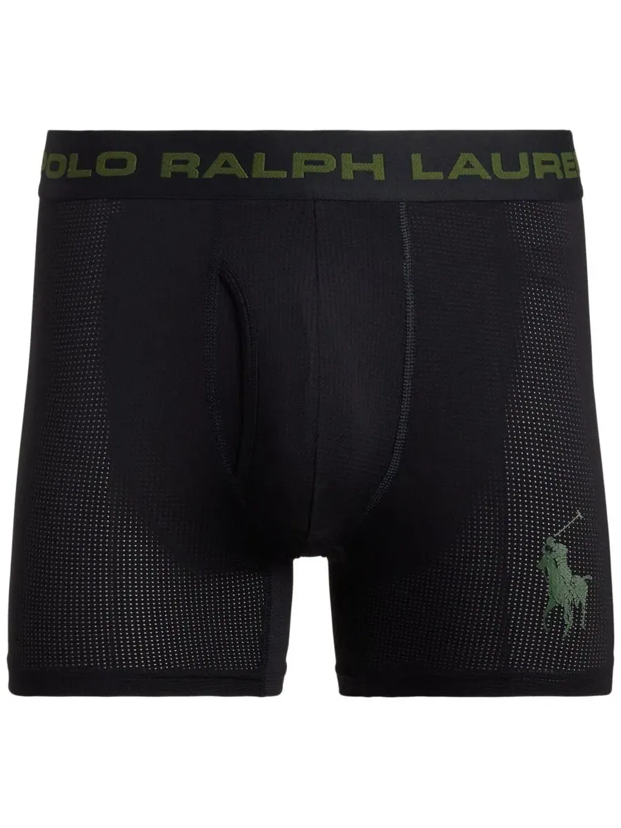 Трусы боксеры с легкой сетчатой вставкой Polo Ralph Lauren — изображение 4 из 4, черный/классический
