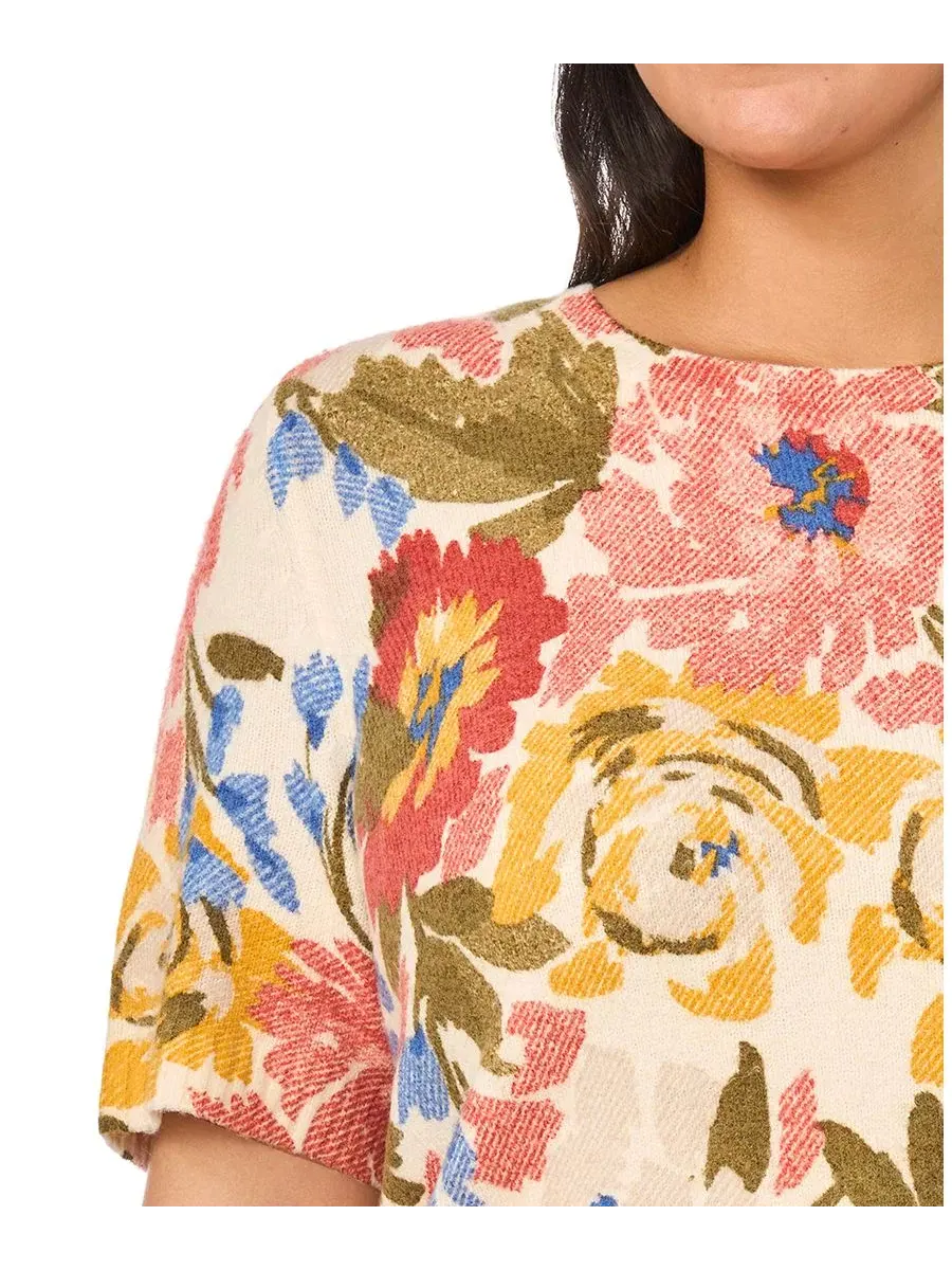 Свитер с коротким рукавом и круглым вырезом Plus Size Vince Camuto — изображение 4 из 6, березовый