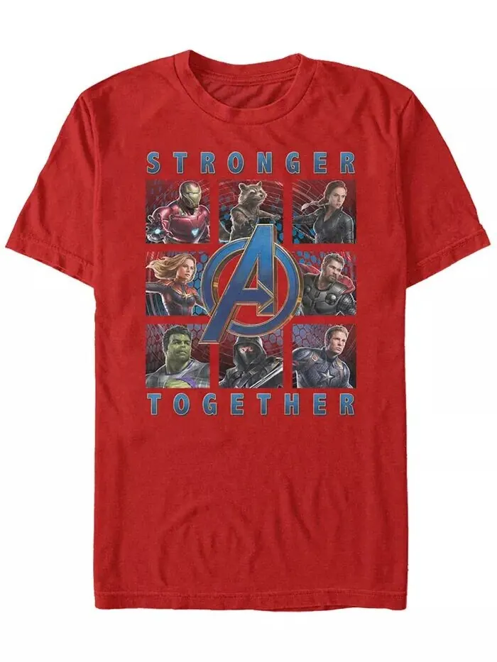 Мужские коробки Marvel Avengers Endgame Stronger Together, футболка с коротким рукавом Fifth Sun — изображение 1 из 1