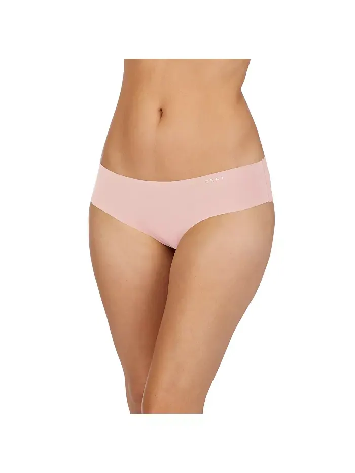 Трусы Litewear Cut Anywear Logo-Printed Hipster Underwear DK5028 DKNY — изображение 1 из 2, кремовый