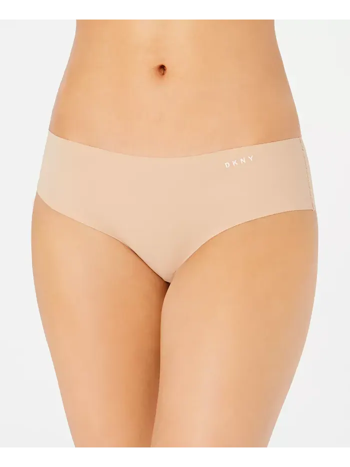 Трусы Litewear Cut Anywear Logo-Printed Hipster Underwear DK5028 DKNY — изображение 1 из 1, бежевый