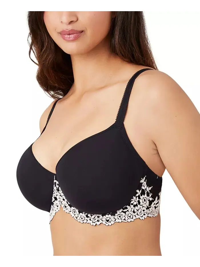 Кружевной бюстгальтер Embrace Contour 853191 Wacoal — изображение 2 из 6, черный