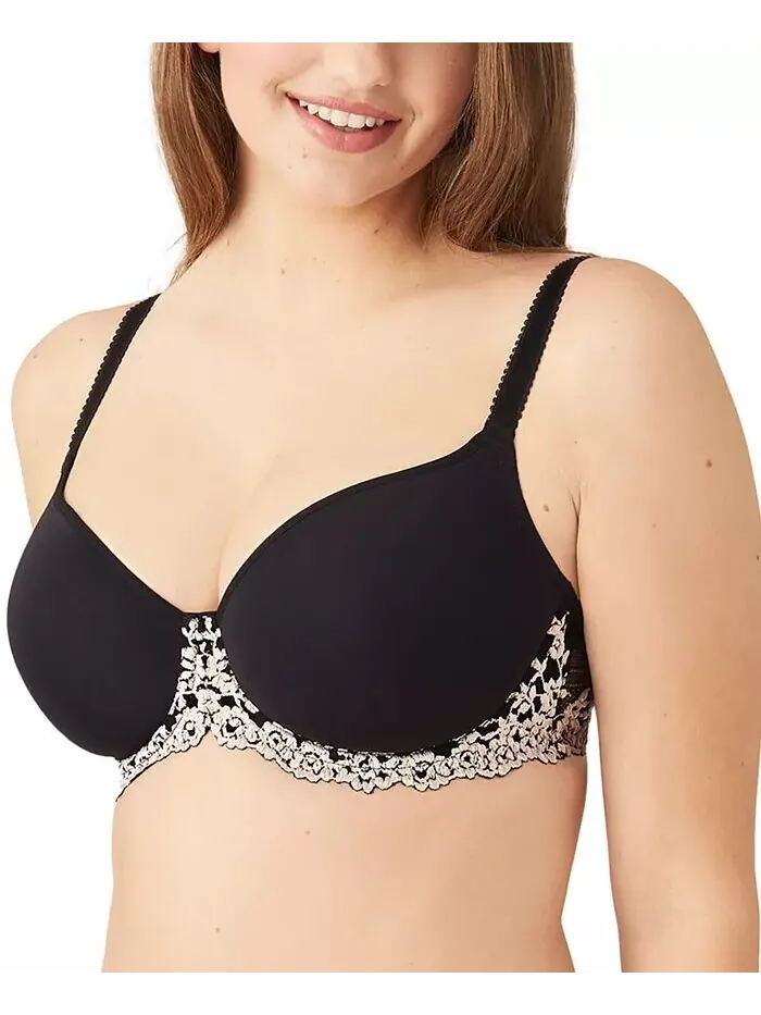 Кружевной бюстгальтер Embrace Contour 853191 Wacoal — изображение 4 из 6, черный