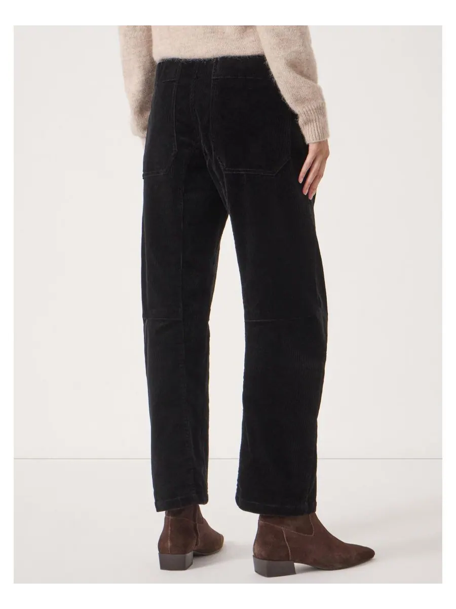 Женские вельветовые брюки Cordi Barrel Leg Cord Pants Hush — изображение 4 из 5, черный