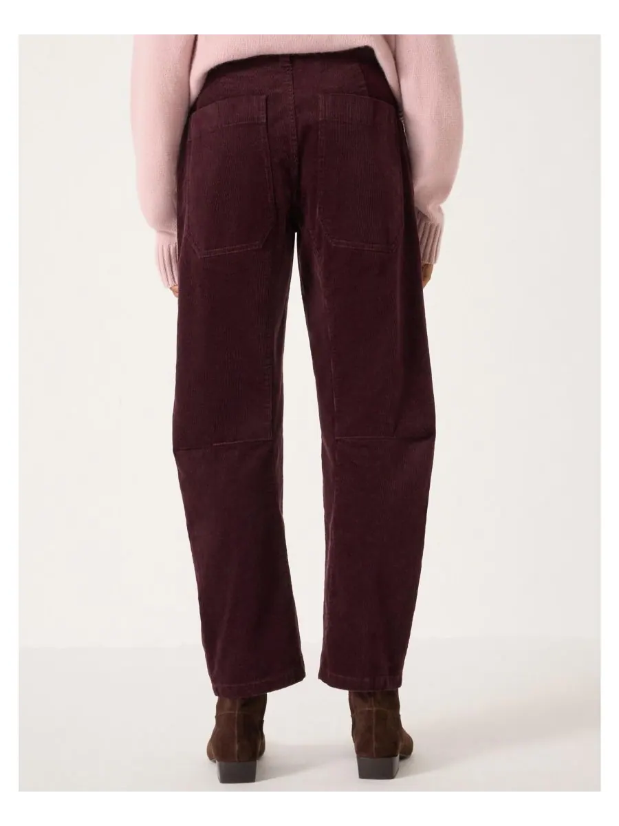 Женские вельветовые брюки Cordi Barrel Leg Cord Pants Hush — изображение 4 из 4, бордовый фиолетовый