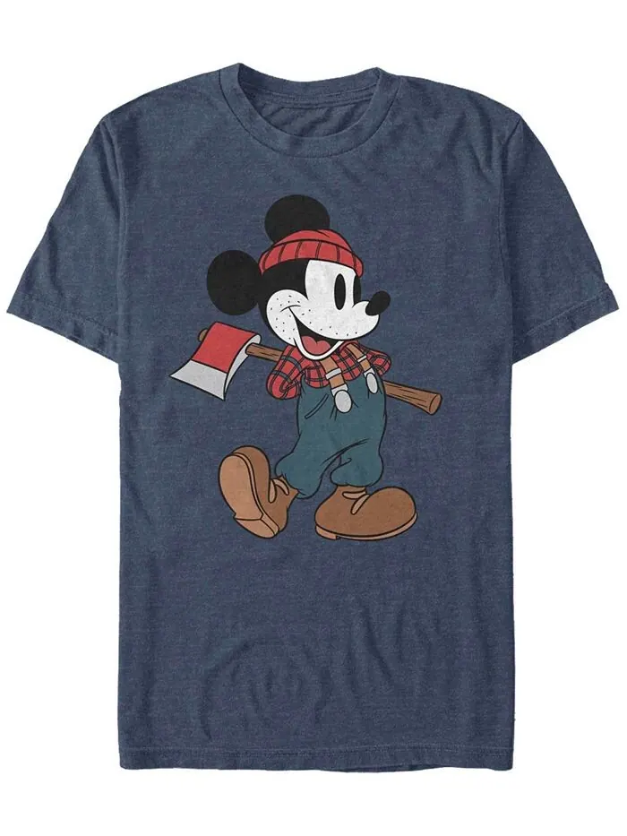 Мужская футболка с коротким рукавом Lumberjack Mickey Fifth Sun — изображение 1 из 1, темно-синий