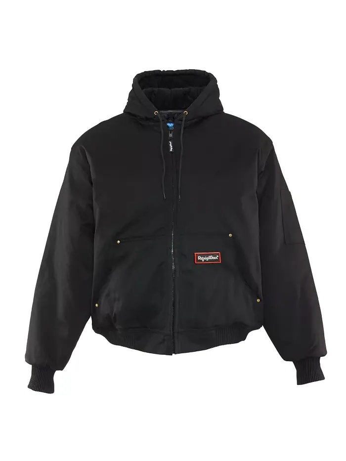Мужская утепленная рабочая куртка ComfortGuard с капюшоном для холодной погоды RefrigiWear — изображение 3 из 4, черный