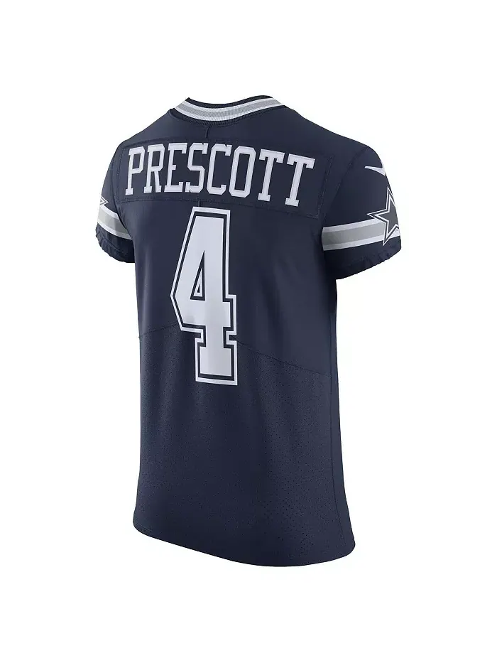 Мужская альтернативная игровая футболка Dak Prescott Dallas Cowboys Vapor Elite Nike — изображение 2 из 3, темно-синий