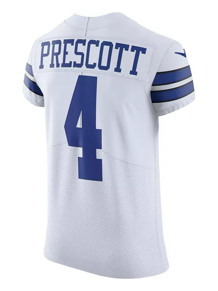 Мужская альтернативная игровая футболка Dak Prescott Dallas Cowboys Vapor Elite Nike — изображение 2 из 5, белый