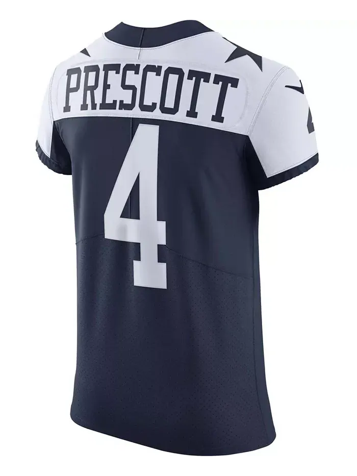 Мужская альтернативная игровая футболка Dak Prescott Dallas Cowboys Vapor Elite Nike — изображение 2 из 5, темно-синий/белый