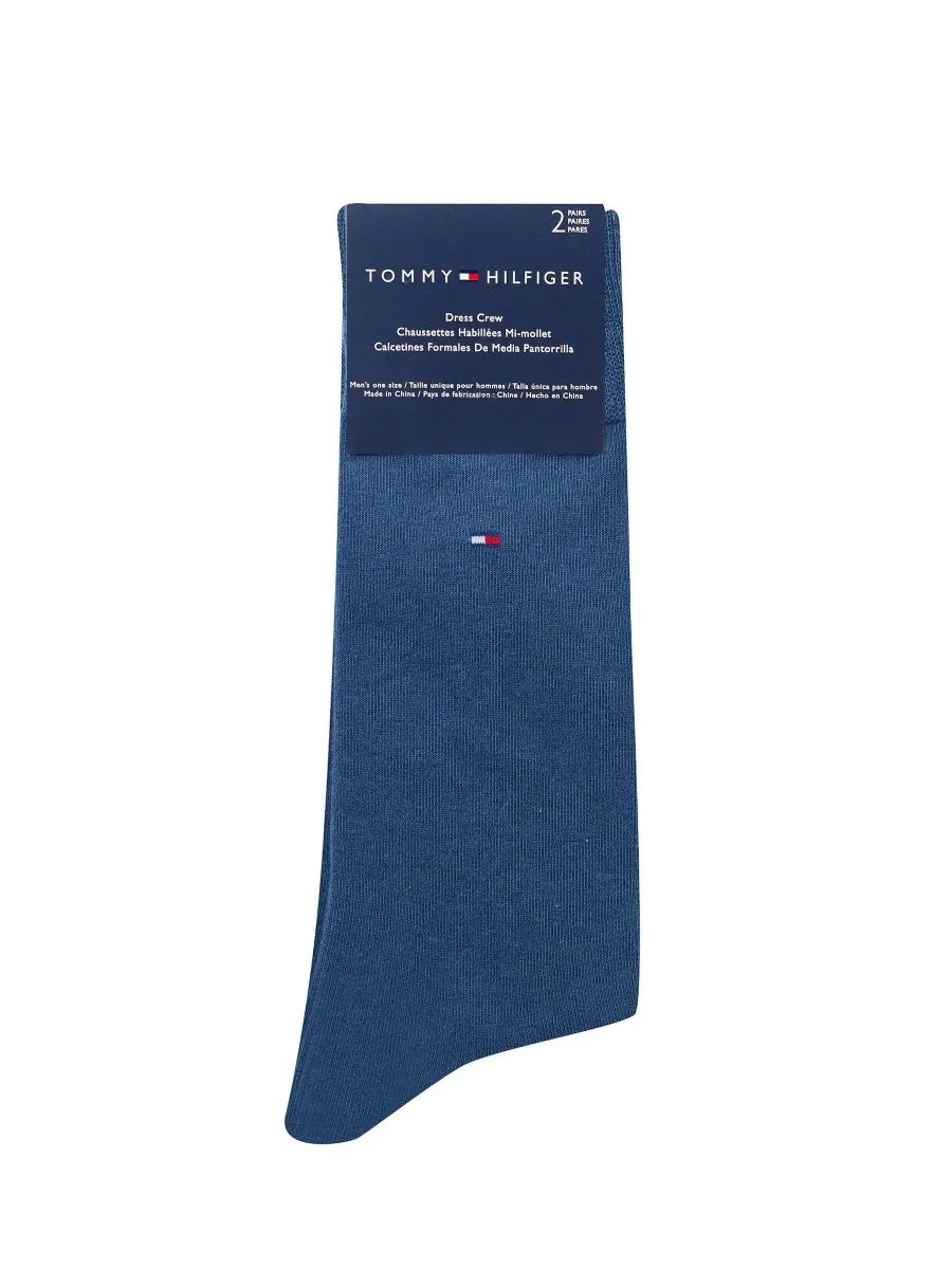 Мужские однотонные носки (2 шт) Tommy Hilfiger — изображение 3 из 3, синий/серый