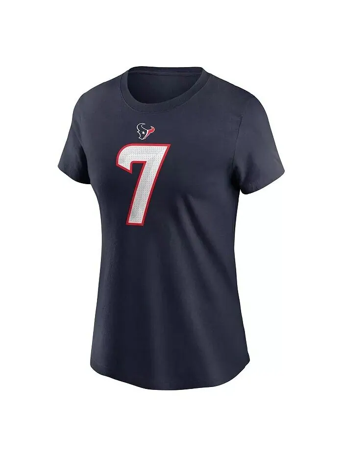 Женский С . Темно-синяя футболка Stroud Houston Texans с именем игрока и номером Nike — изображение 3 из 3, темно-синий