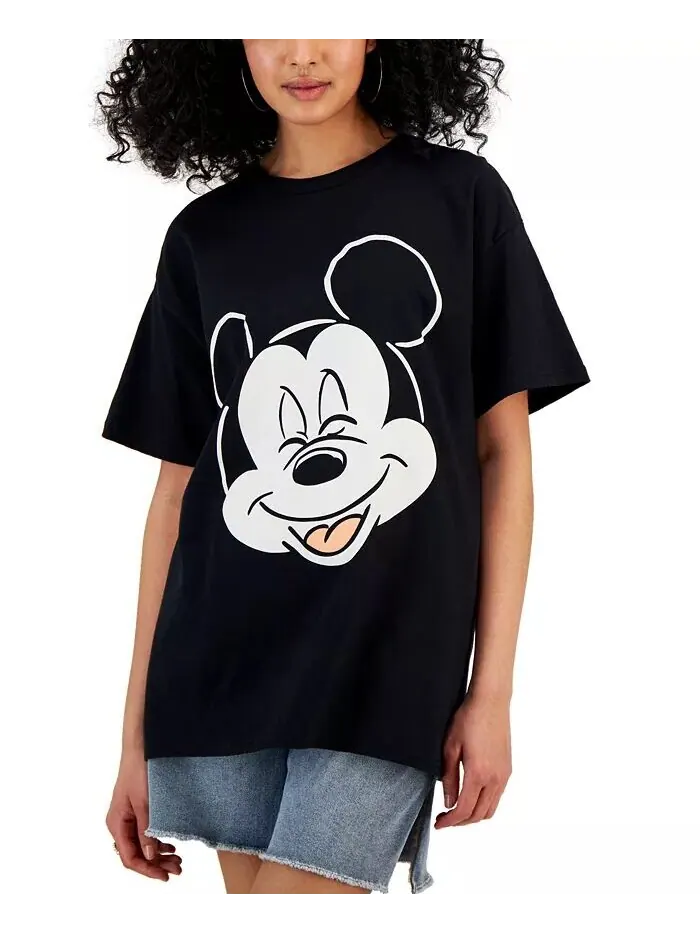 Футболка с изображением Микки для юниоров Disney — изображение 1 из 3, черный