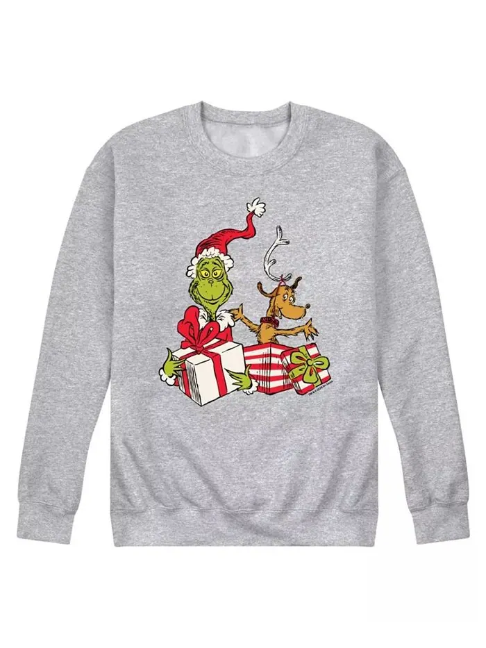 Мужская флисовая кофта The Grinch с длинным рукавом AIRWAVES — изображение 1 из 3, серый
