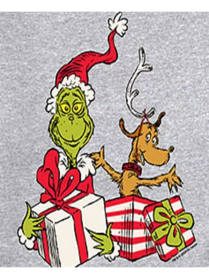 Мужская флисовая кофта The Grinch с длинным рукавом AIRWAVES — изображение 3 из 3, серый