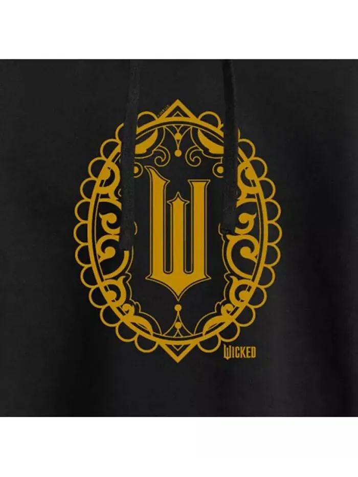 Укороченная толстовка с капюшоном Trendy Juniors Wicked Logo Graphic Hybrid Apparel — изображение 3 из 3, черный