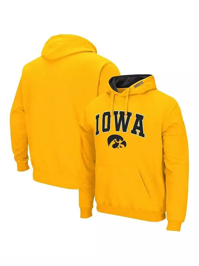 Мужская толстовка с капюшоном Iowa Hawkeyes Arch Logo 3.0 Colosseum — изображение 1 из 3, золото