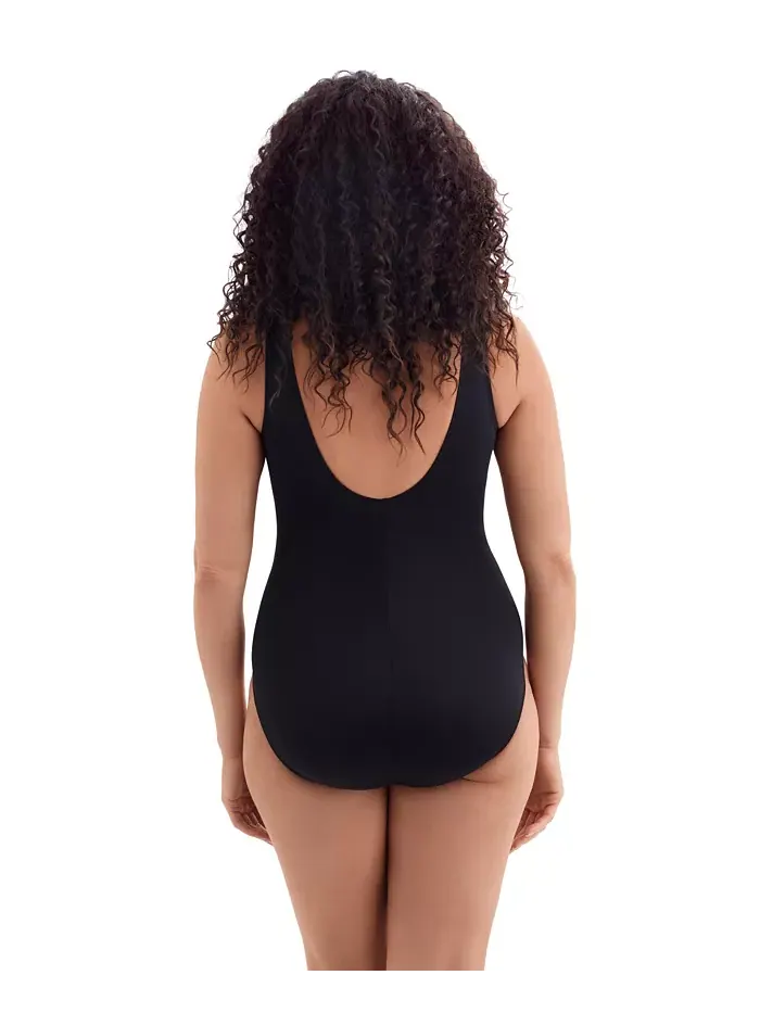 Купальник Solidtude Fan Tank One Piece Longitude by Mimi Flamingo — изображение 3 из 3, черный/белый