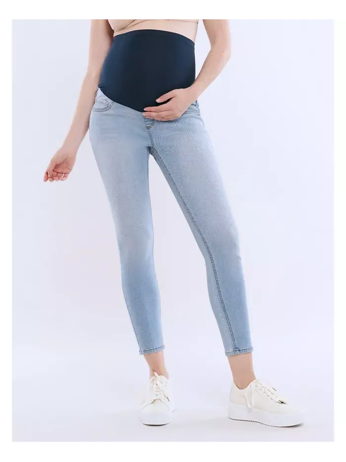 Женские джинсы-скини с высокой посадкой до щиколотки Secret Fit Over the Belly - Motherhood — изображение 1 из 5