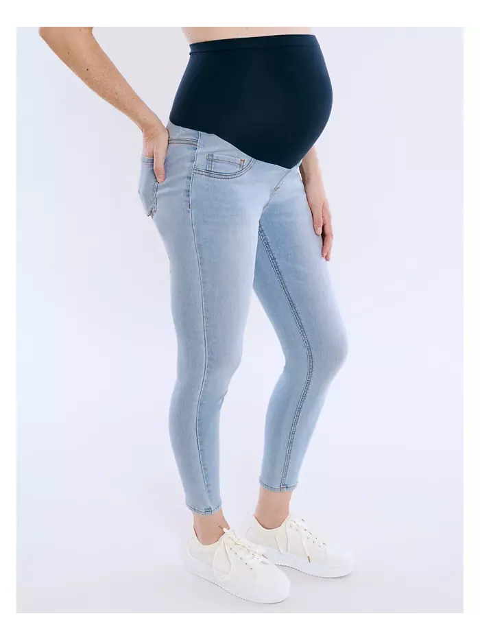 Женские джинсы-скини с высокой посадкой до щиколотки Secret Fit Over the Belly - Motherhood — изображение 3 из 5