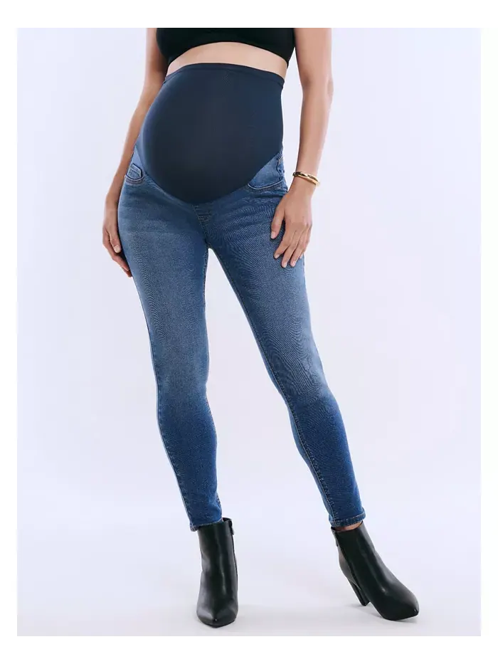 Женские джинсы-скини с высокой посадкой до щиколотки Secret Fit Over the Belly - Motherhood — изображение 1 из 5