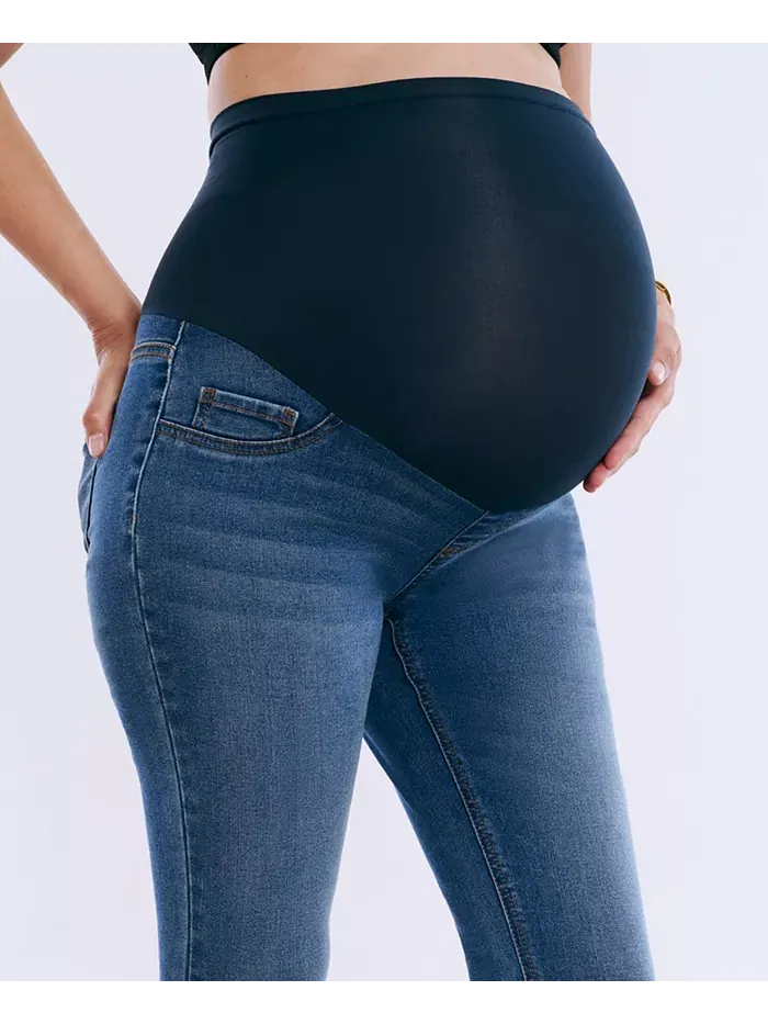 Женские джинсы-скини с высокой посадкой до щиколотки Secret Fit Over the Belly - Motherhood — изображение 2 из 5