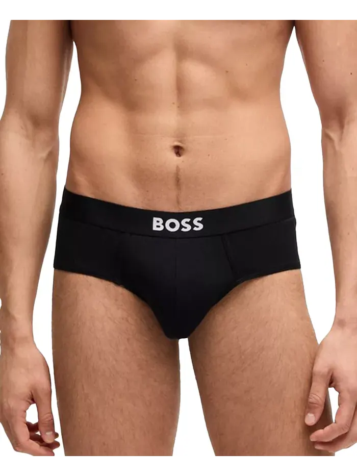 HUGO by Hugo Boss Мужские трусы с логотипом, 3 шт — изображение 5 из 7, черный