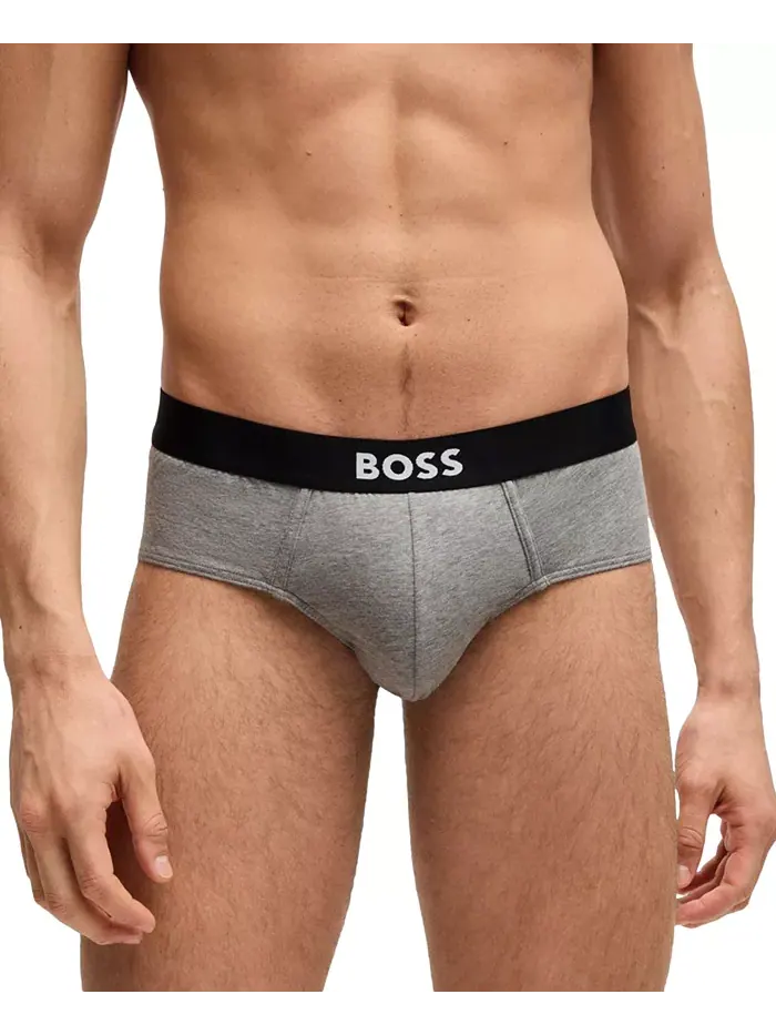 HUGO by Hugo Boss Мужские трусы с логотипом, 3 шт — изображение 6 из 7, черный