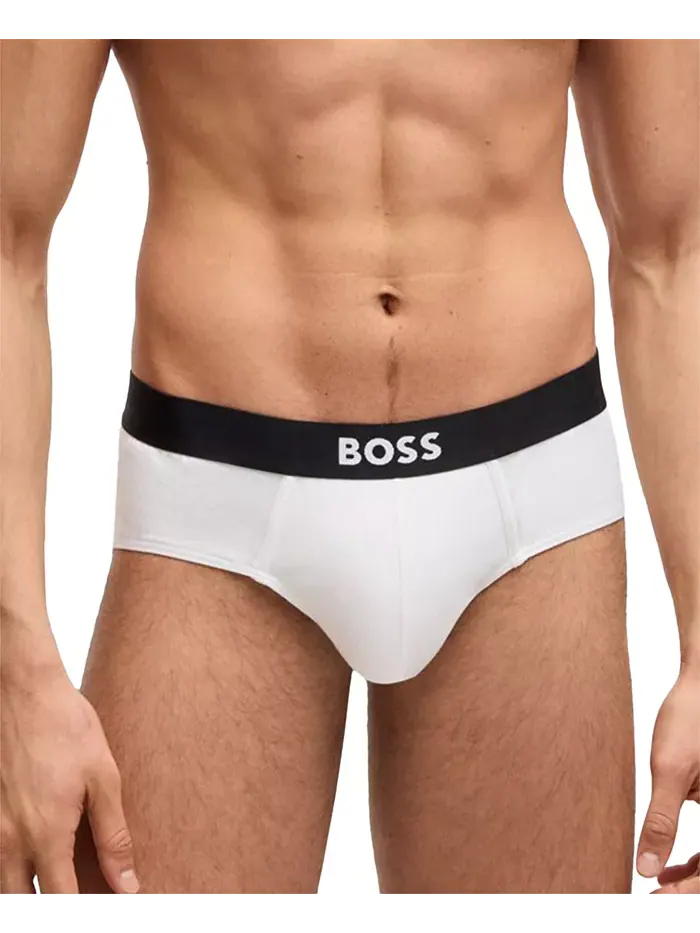 HUGO by Hugo Boss Мужские трусы с логотипом, 3 шт — изображение 7 из 7, черный
