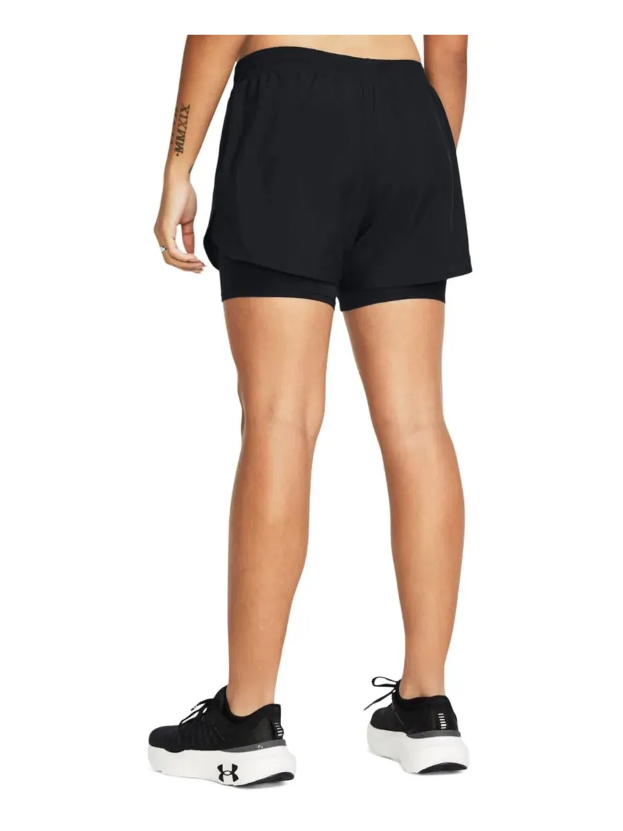 Женские шорты Fly By 2-в-1 Under Armour — изображение 4 из 5, черный