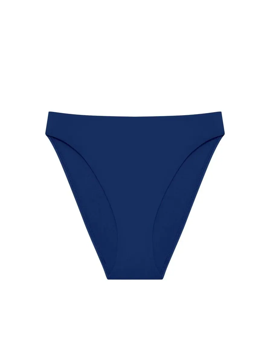 Женские плавки Saturn High Leg Modern Coverage Swim Brief Lauren Ralph Lauren — изображение 4 из 4, синий
