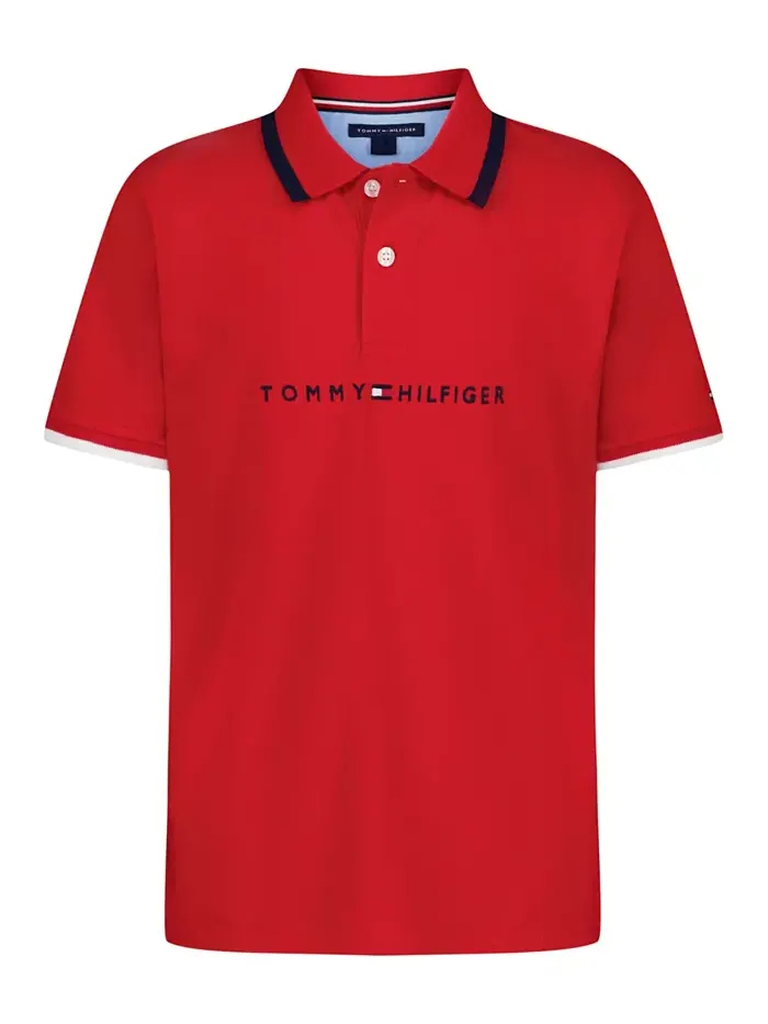 Большие мальчики Томас короткий рукав поло Tommy Hilfiger