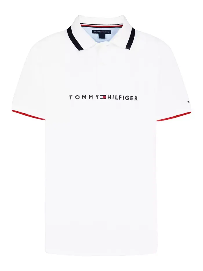 Большие мальчики Томас короткий рукав поло Tommy Hilfiger — изображение 1 из 3, белый