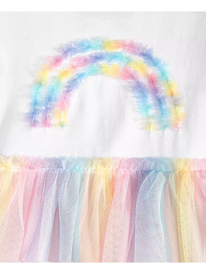 Платье с радужной пачкой для девочек Toddler 2T-4T Epic Threads — изображение 3 из 3, мульти