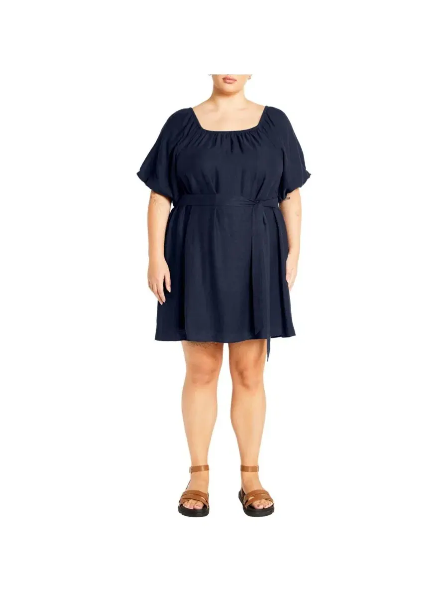Женское мини-платье Uptown CITY CHIC — изображение 1 из 2, темно-синий
