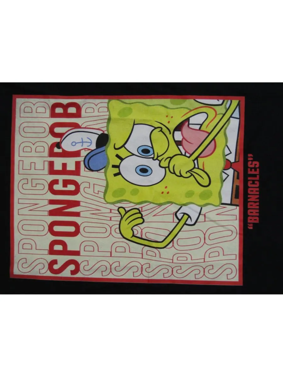 Мужская черная футболка с длинным рукавом The Barnacles, размер L SpongeBob SquarePants — изображение 2 из 2, мульти