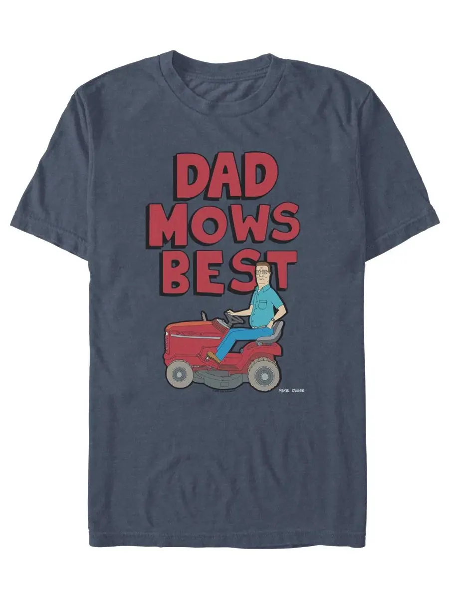 Мужская футболка с коротким рукавом "Папа косит траву" Fifth Sun — изображение 1 из 3, темно-синий