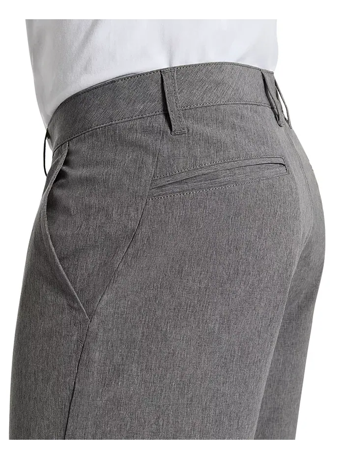 Мужские шорты Heathered Tech Performance 9" Kenneth Cole — изображение 3 из 4, серый