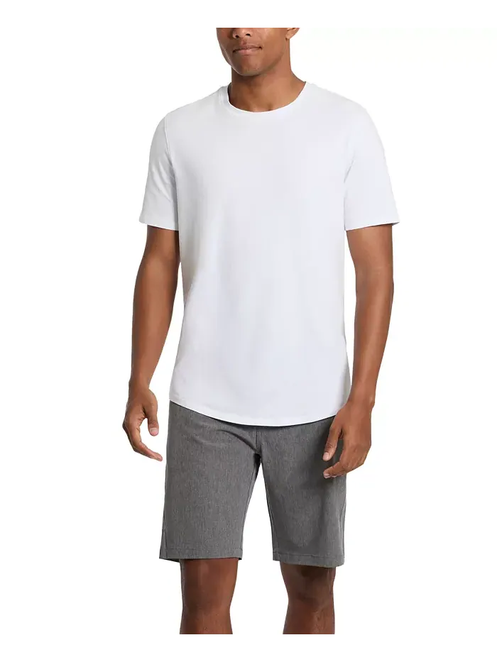 Мужские шорты Heathered Tech Performance 9" Kenneth Cole — изображение 4 из 4, серый