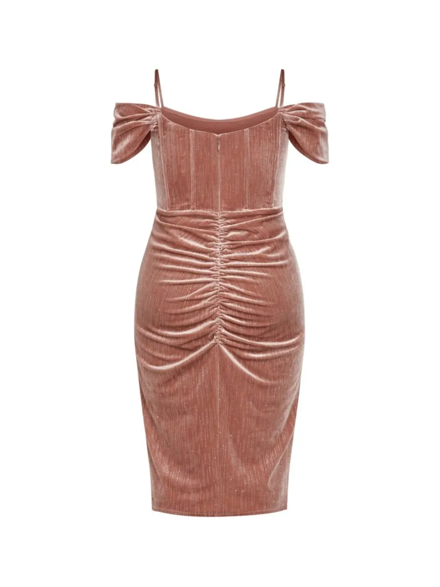 Платье Jayla больших размеров CITY CHIC — изображение 4 из 5, розовый