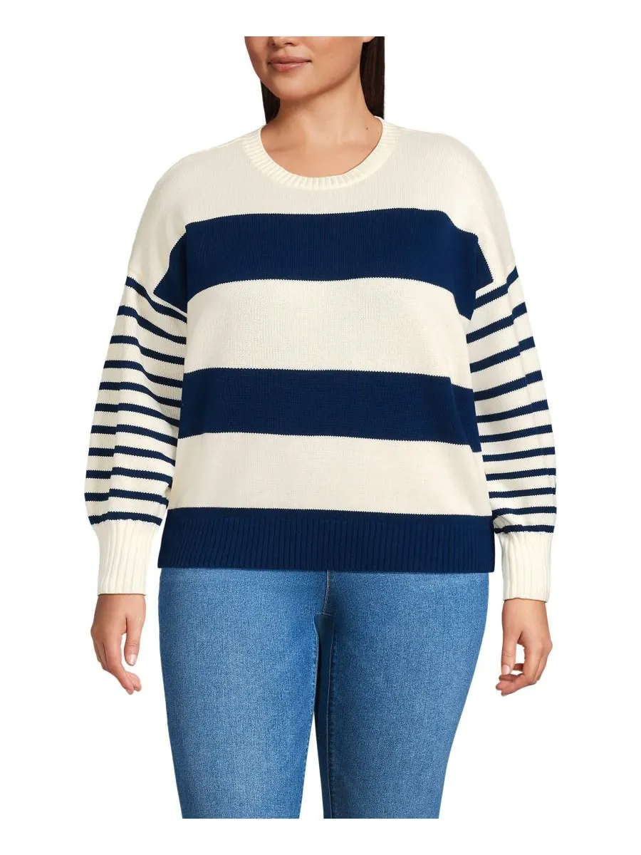 Свитер Drifter Jersey Crewneck больших размеров Lands' End — изображение 1 из 3